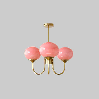 Zuckerstrahlen | Moderner Kronleuchter im Marshmallow-Design – Elegantes Glas, sanftes Licht & stilvolle Akzente für Wohn- und Esszimmer