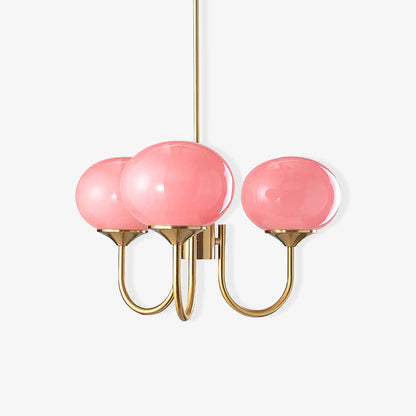 Zuckerstrahlen | Moderner Kronleuchter im Marshmallow-Design – Elegantes Glas, sanftes Licht & stilvolle Akzente für Wohn- und Esszimmer