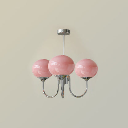 Zuckerstrahlen | Moderner Kronleuchter im Marshmallow-Design – Elegantes Glas, sanftes Licht & stilvolle Akzente für Wohn- und Esszimmer