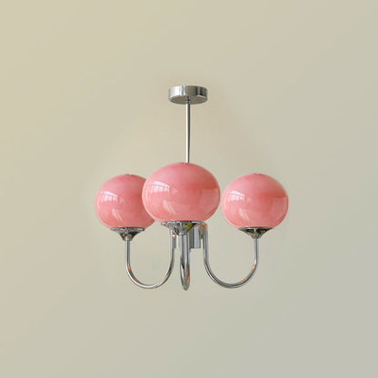 Zuckerstrahlen | Moderner Kronleuchter im Marshmallow-Design – Elegantes Glas, sanftes Licht & stilvolle Akzente für Wohn- und Esszimmer