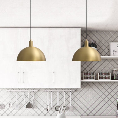 Mid-Century Moderne Messing Kuppel Hängeleuchte Ceiling lights