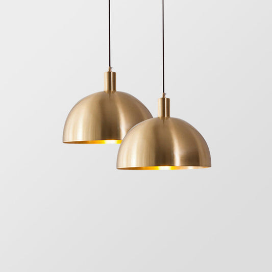 Mid-Century Moderne Messing Kuppel Hängeleuchte Ceiling lights