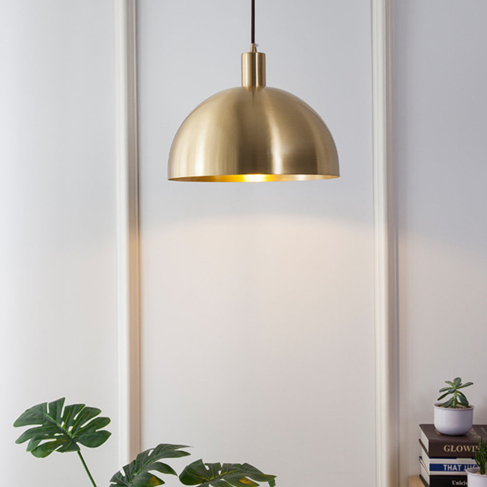 Mid-Century Moderne Messing Kuppel Hängeleuchte Ceiling lights
