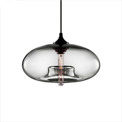 Moderne LED-Pendelleuchte aus Glas – Farbvielfalt für Ess- und Wohnzimmer