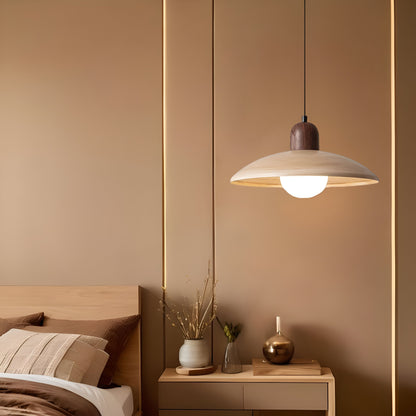 Nimara | Pendelleuchte – Wabi-Sabi Stil mit Holz und Warmem Licht für Esszimmer 7