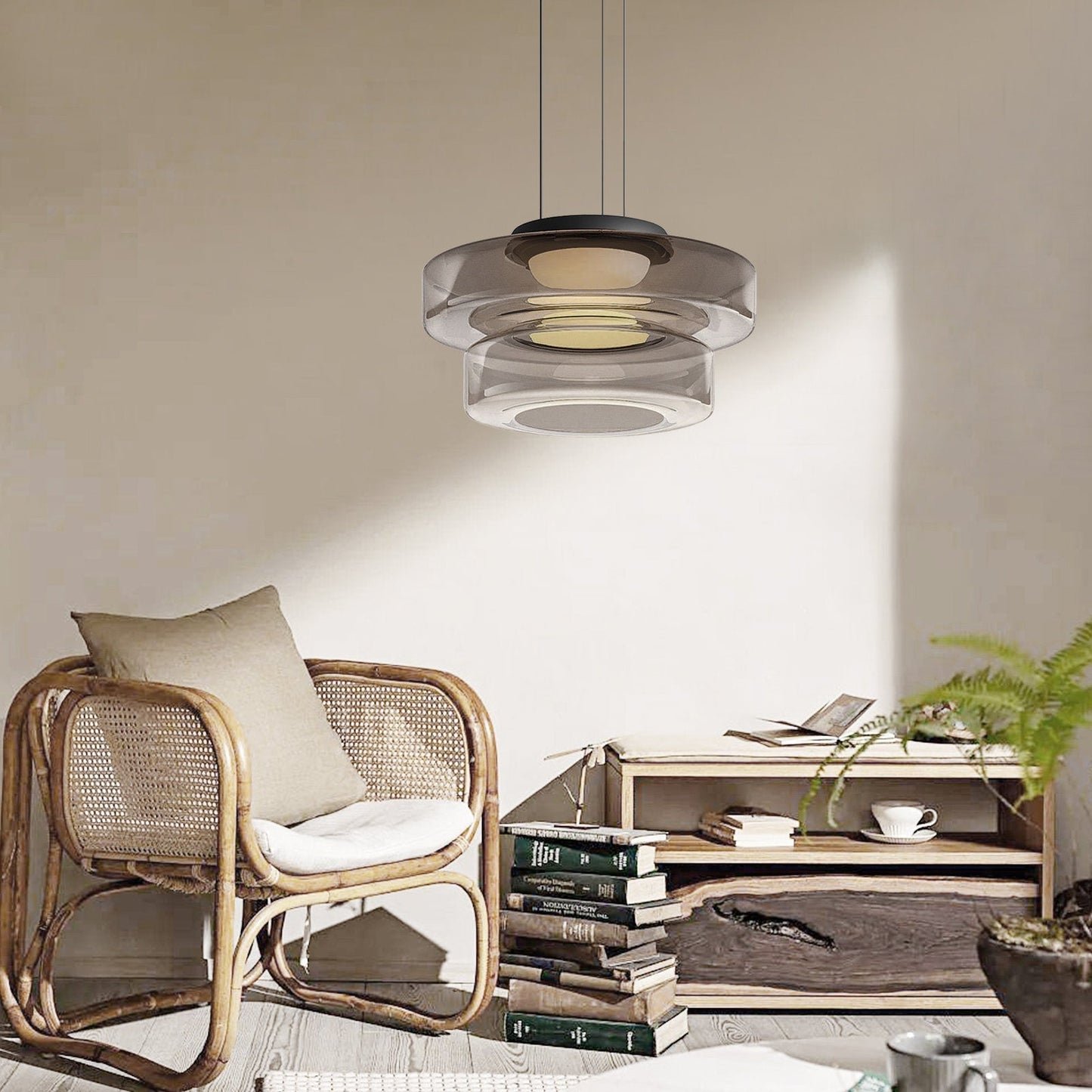 AuraGlanz | Moderne LED Glas Pendelleuchte