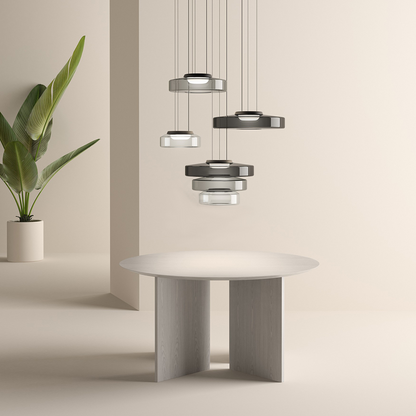 AuraGlanz | Moderne LED Glas Pendelleuchte
