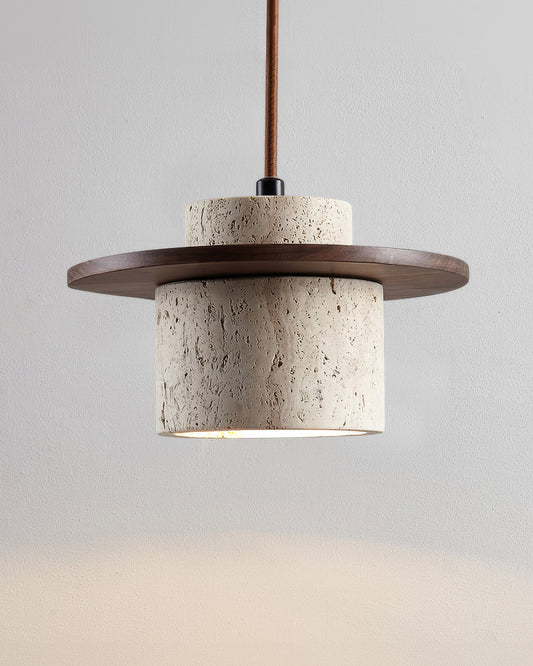 LumaStone | Die minimalistische Pendelleuchte aus Naturstein und Holz