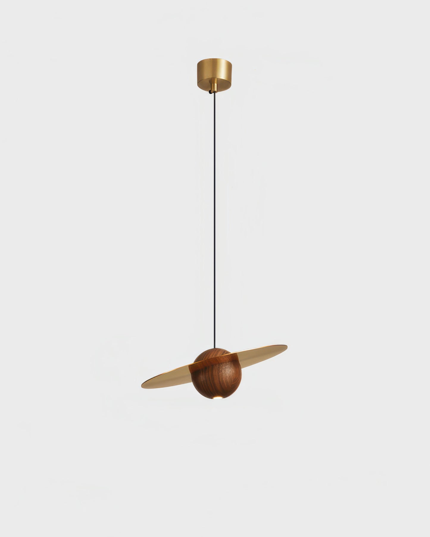 AstroLuxe | Walnut UFO Pendelleuchte