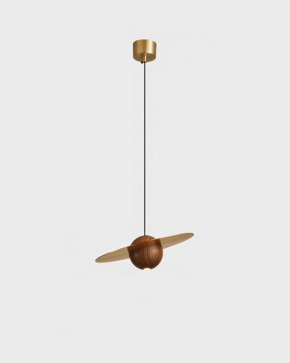 AstroLuxe | Walnut UFO Pendelleuchte