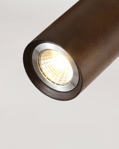 Aurora Walnut | LED Deckenleuchte – Lineares Track Light mit Walnussholz & Eisen