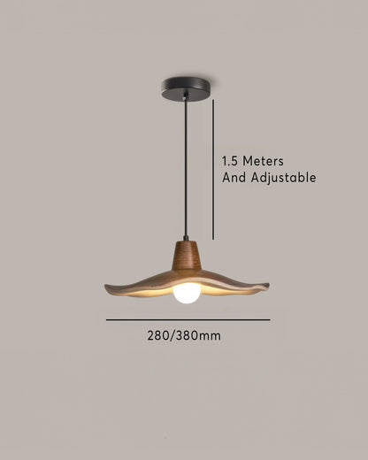 LumenHolz | Charmante vintage-inspirierte Holzpendelleuchte Shade
