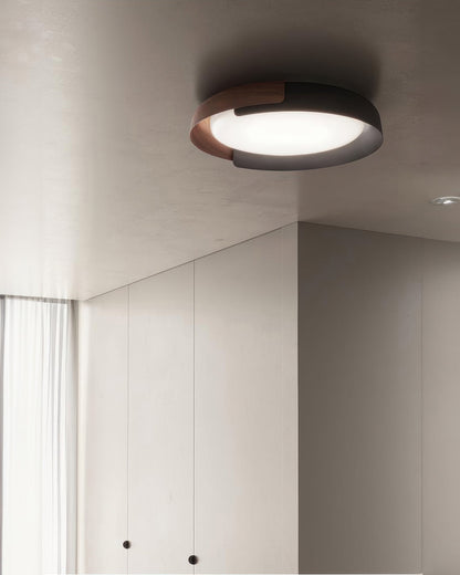 NaturalFlow | Nordische LED-Deckenleuchte mit Holzeffekt