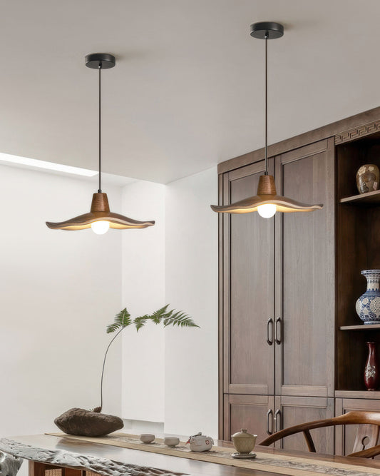 LumenHolz | Charmante vintage-inspirierte Holzpendelleuchte Shade