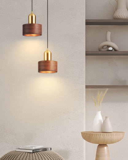 ZenLoom | Stilvolle japanisch inspirierte Zylind pendant Lampe