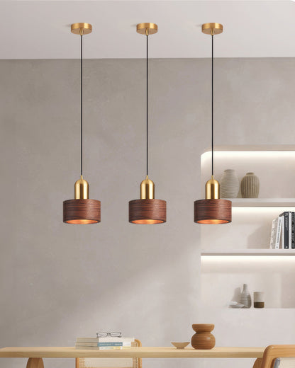 ZenLoom | Stilvolle japanisch inspirierte Zylind pendant Lampe