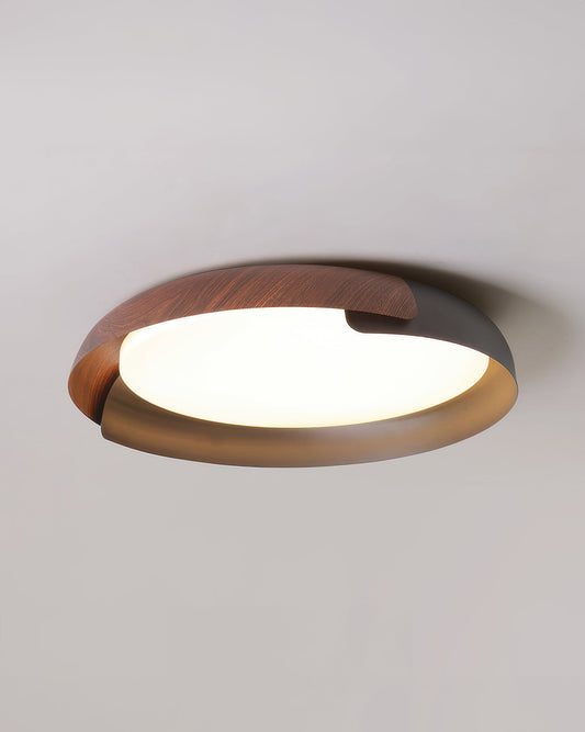 NaturalFlow | Nordische LED-Deckenleuchte mit Holzeffekt