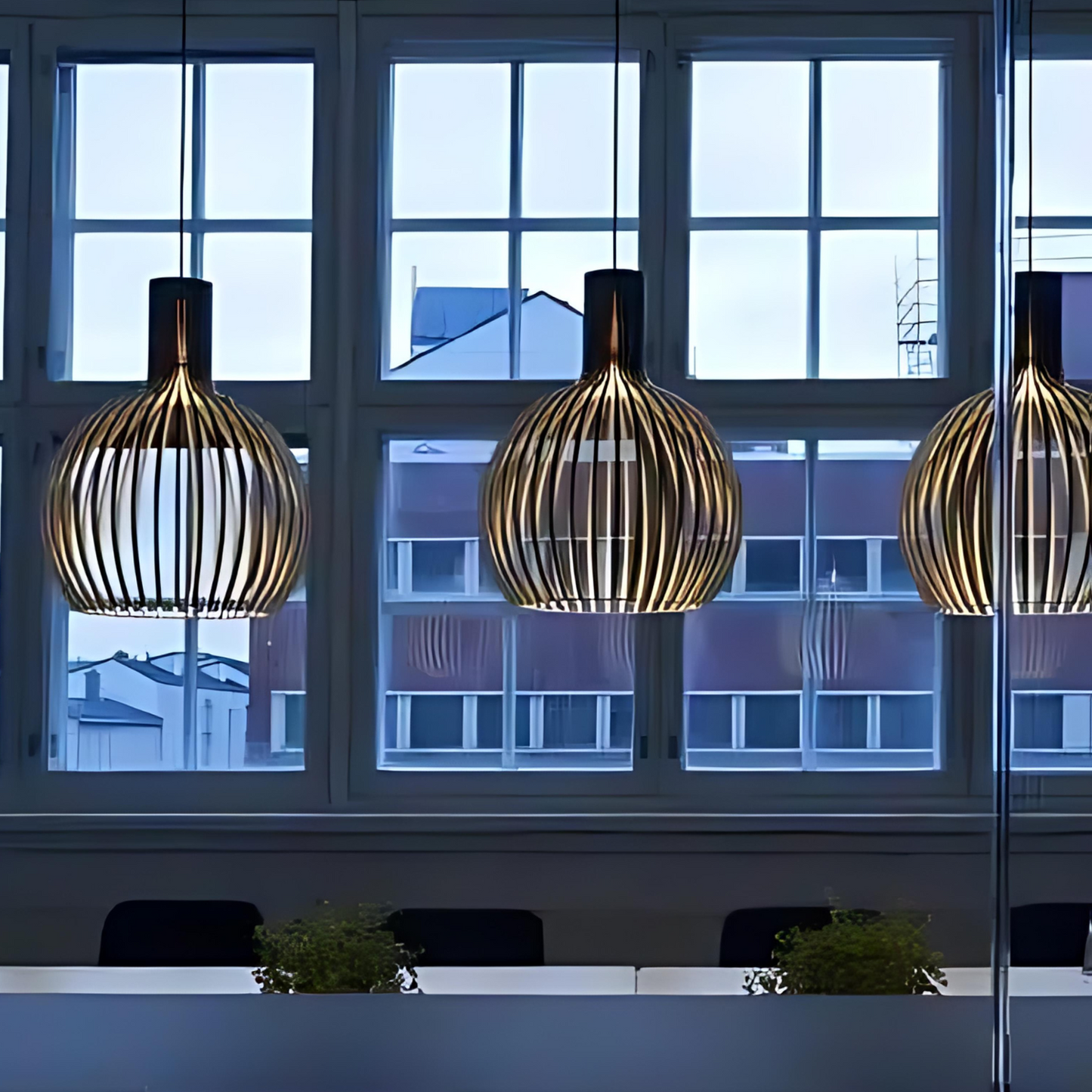 HimmlischeLeuchte | Deckenlampe – Elegante LED-Hängeleuchte in Natürlicher Holzfarbe, Weiches Warmes Licht, Modernes Design für Wohnzimmer, Esszimmer & Schlafzimmer