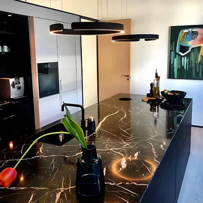 LumoAura | Deckenleuchte – Elegantes Design für jedes Zimmer - Schwarz