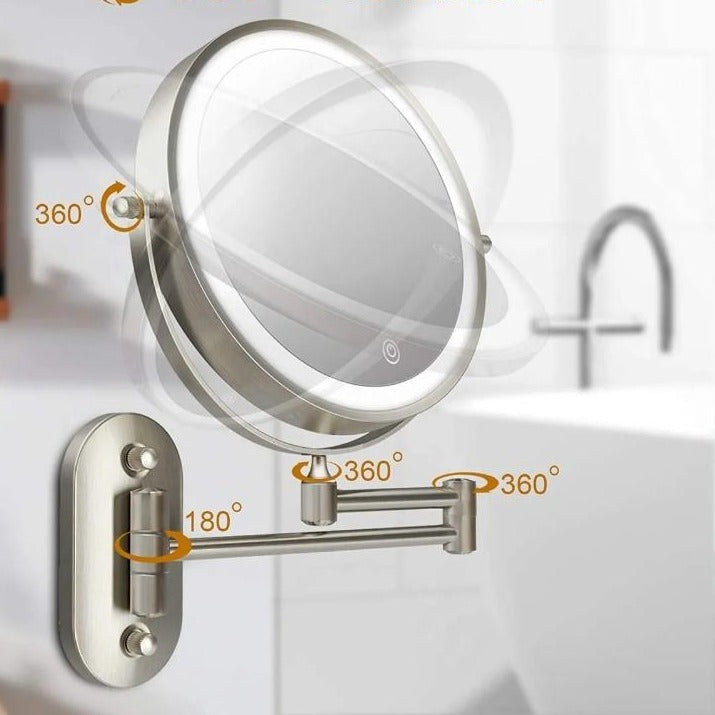 LuxeMirror | LED Chrom - Ihr Stilvoller Begleiter für Perfektes Make-up