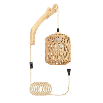 Rattano | Wandleuchte – Retro Rattan Design für Innenräume 7
