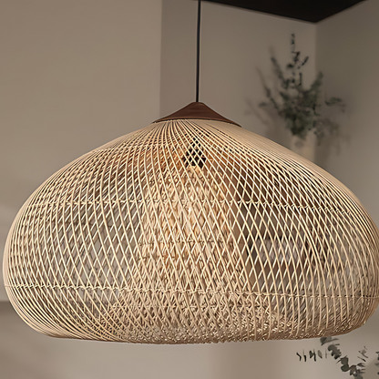 Rattara | Rattan Anhängerlicht – Handgefertigt für Boho-Chic Atmosphäre3