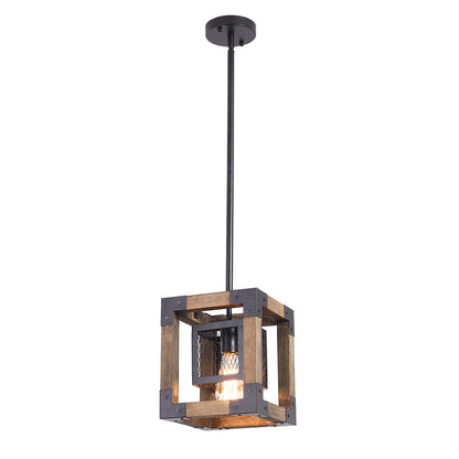 Rustika | Industrielle Holz-Pendelleuchte Ceiling lights