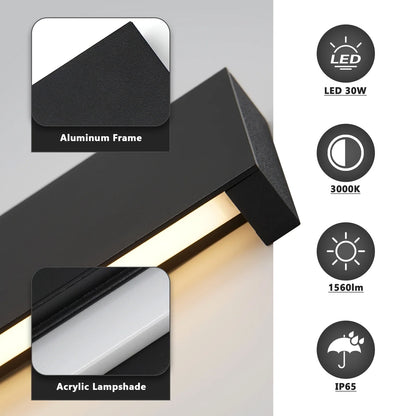 LumiVerde 90 | Moderne LED-Außenwandleuchte 90 cm - IP65 Wasserdicht