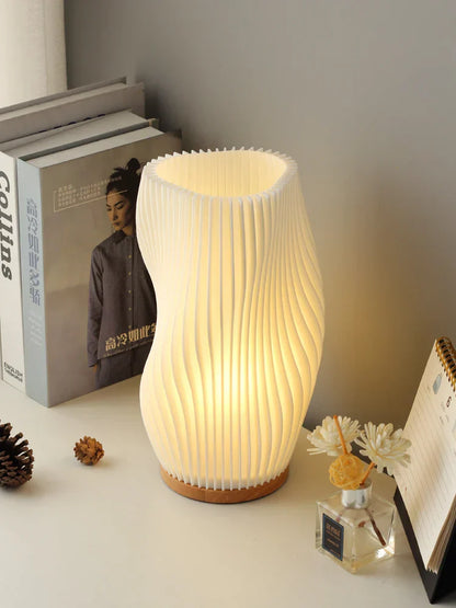 Étoile Lumière – Elegante 3D-Tischlampe in französischem Creme