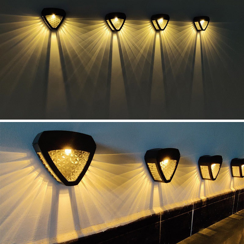 Solar Wandleuchte Außen mit IP65 Schutz – Wetterfeste LED Wandlampe für Garten und Terrasse-3
