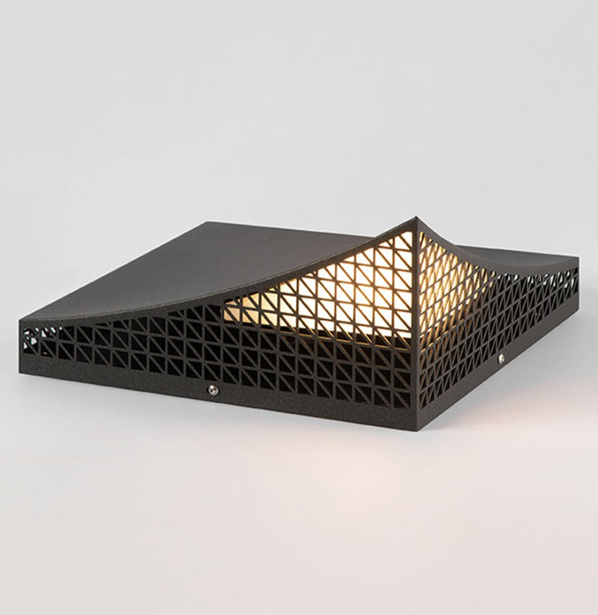 Variant image for Solar Außenlampe IP65 - Halbpyramide LED Aussenleuchte aus Edelstahl für Garten-2