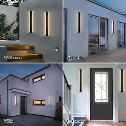 LumiVerde 90 | Moderne LED-Außenwandleuchte 90 cm - IP65 Wasserdicht