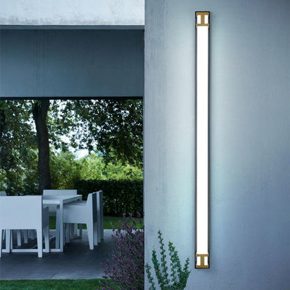 Moderne LED Außenwandleuchte in Gold – Wetterfest, Energieeffizient, Minimalistisch-5
