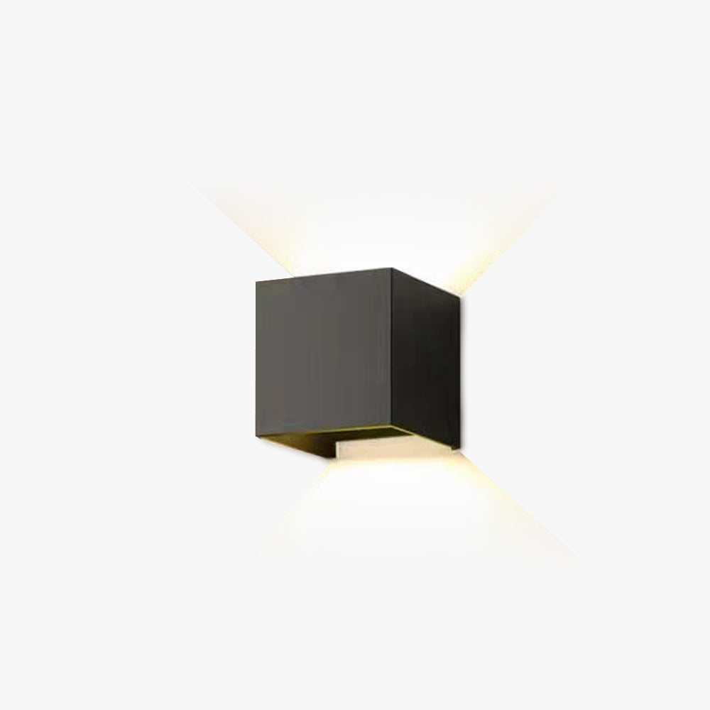 LumenLicht | Moderne LED Außenwandleuchte Weiß/Schwarz Metall für Garten & Flur