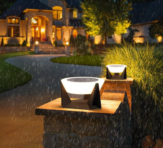 Solarlampe Embera LXL RONDE – Edelstahl, IP65 Wetterfest, Warm- und Kaltlicht-4
