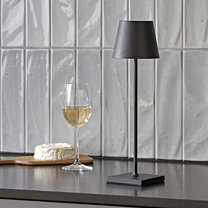 LumiTouch | Dimmbare Tischlampe – Kabellose Touch-LED mit USB-C Aufladung, 24h Akkulaufzeit