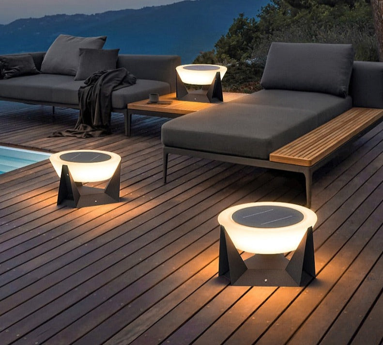 Solarlampe Embera LXL RONDE – Edelstahl, IP65 Wetterfest, Warm- und Kaltlicht-3