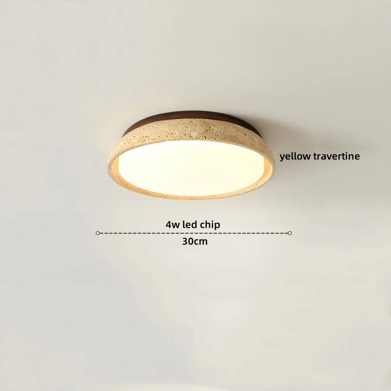 Variant image for Moderne LED Deckenleuchte aus Acryl und Travertin für Schlafzimmer und Wohnzimmer – 4W Deckenlampe-20
