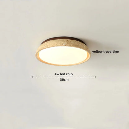 Variant image for Moderne LED Deckenleuchte aus Acryl und Travertin für Schlafzimmer und Wohnzimmer – 4W Deckenlampe-20