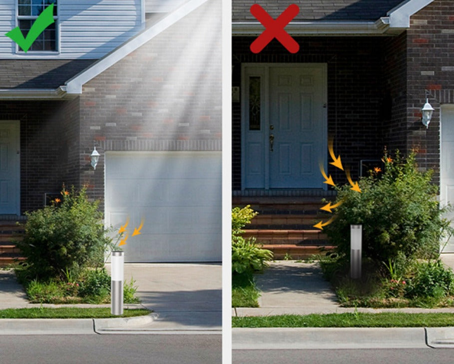 PfadLicht | Intelligente Solarwandleuchte mit Sensor für Gartenwege und Einfahrten