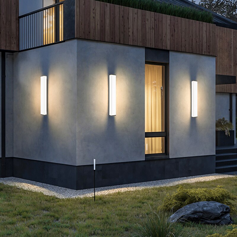 Luxus LED Außenlampe Schwarz mit Bewegungsmelder – Edelstahl Aussenbeleuchtung für Garten und Haus-4