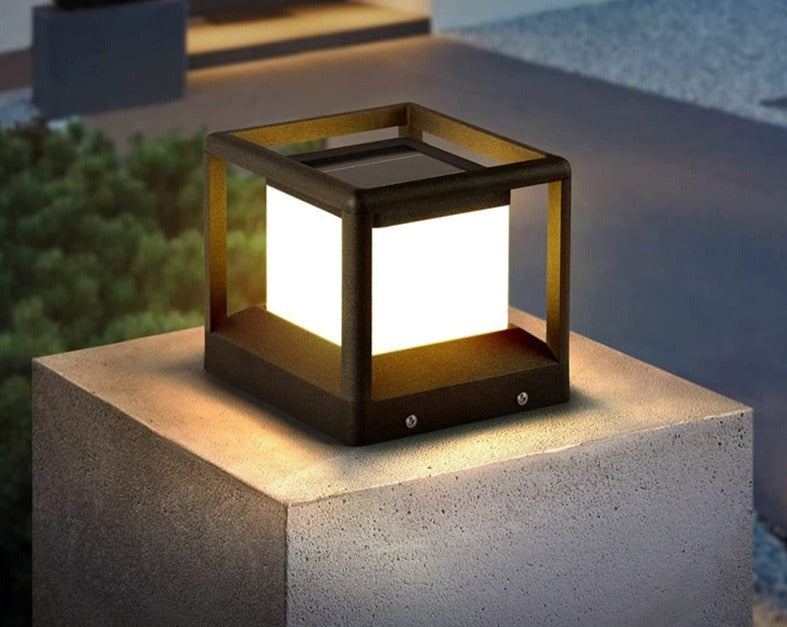 Solar Wandleuchte Schwarz mit IP65 Schutz – Edelstahl und Aluminium, 20 cm Durchmesser-5