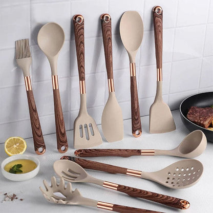 Silicor | Küchenset – 10-teilig, Hitzebeständig und Ergonomisch für Stilvolles Kochen 0