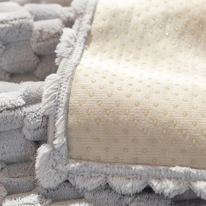 SnuggleFleece | Sofaüberwurf – Plüsch mit Anti-Rutsch-Funktion für Ecksofa 4