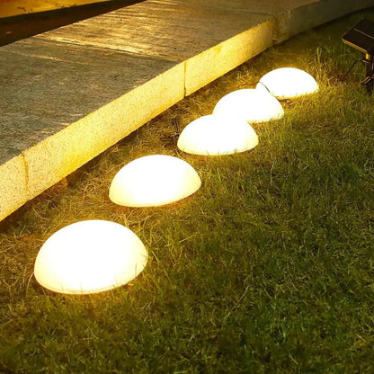 HaloLicht | Elegante Halbkugel-Solarlampe für stilvolle Gartenbeleuchtung