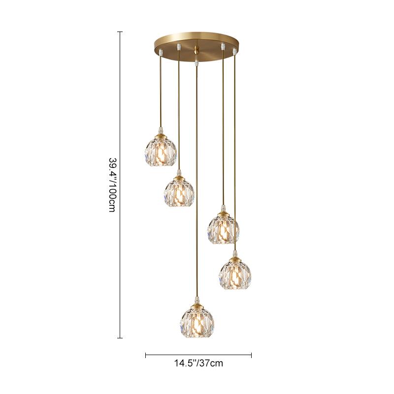 SpiraLume | Kuppel-Cluster-Pendelleuchte Ceiling lights