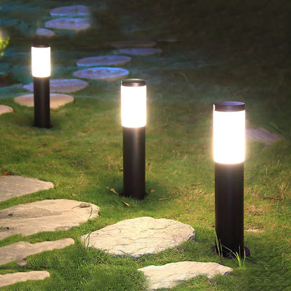 Gerdo | BlitzWache - Edelstahl Garten-Rasenlampe,  wasserdicht