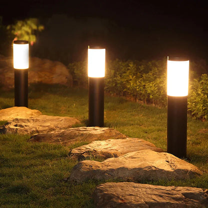 Gerdo | BlitzWache - Edelstahl Garten-Rasenlampe,  wasserdicht