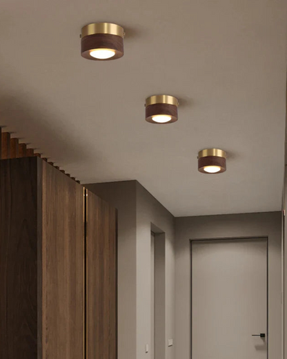 GoldHolz Deckenleuchte | Natürliche Eleganz mit modernem Charme