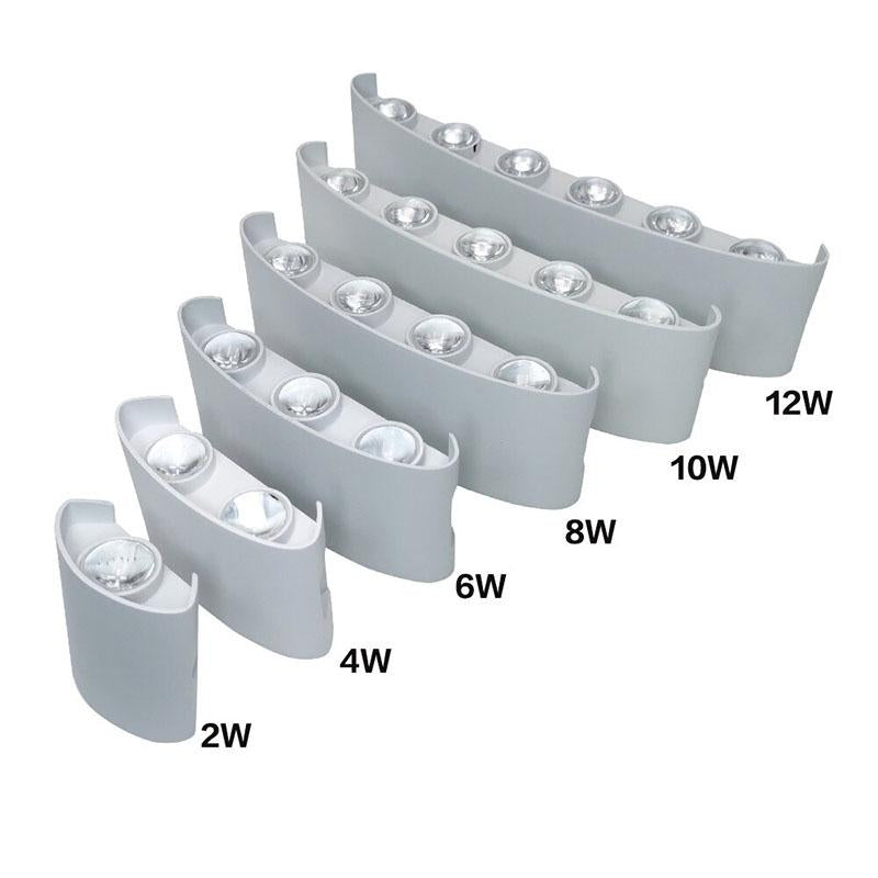 LumiGlow | Moderne wasserdichte LED-Wandleuchte für Innen- und Außenbereiche